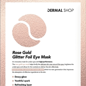 Rose Gold Glitter Foil Eye Mask