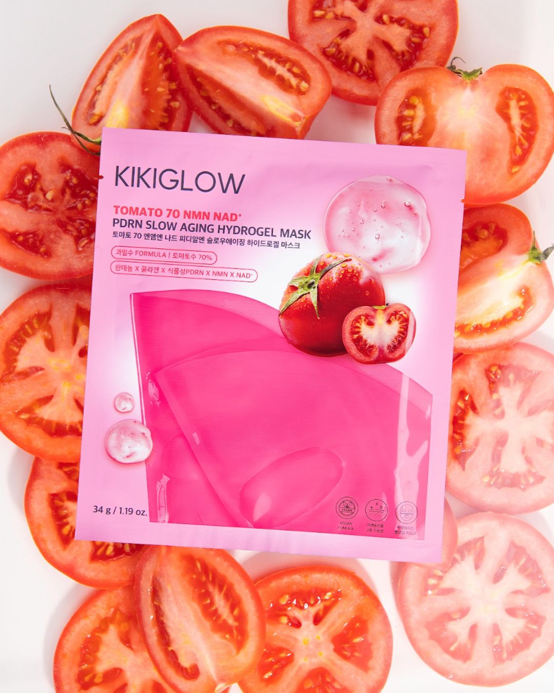 TOMATO 70 NMN NAD PDRN SLOW AGING HYDROGEL MASK (4pcs)
